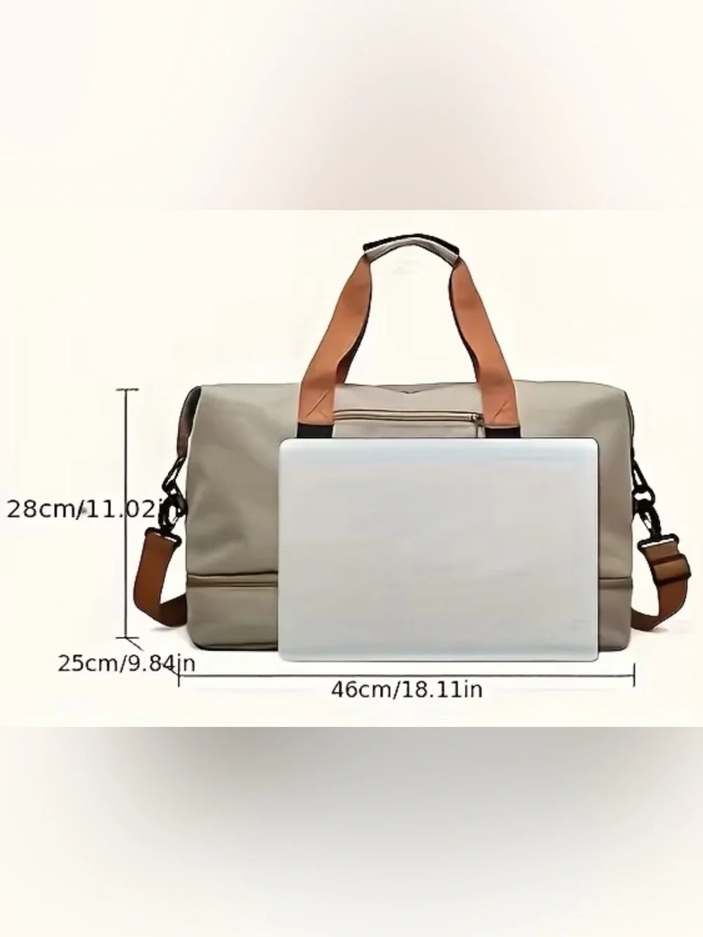 N/A navy duffel